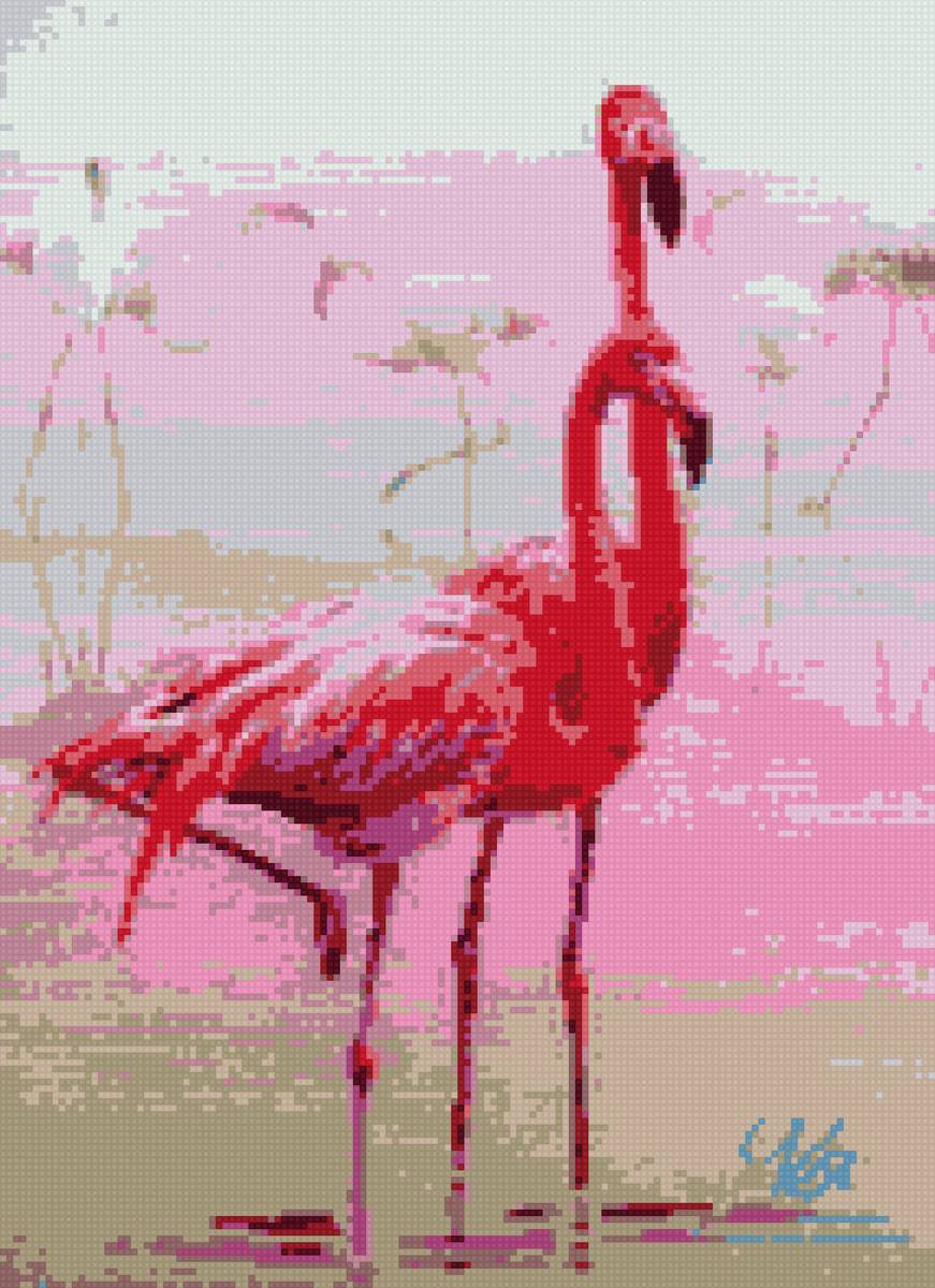 розовый фламинго - предпросмотр