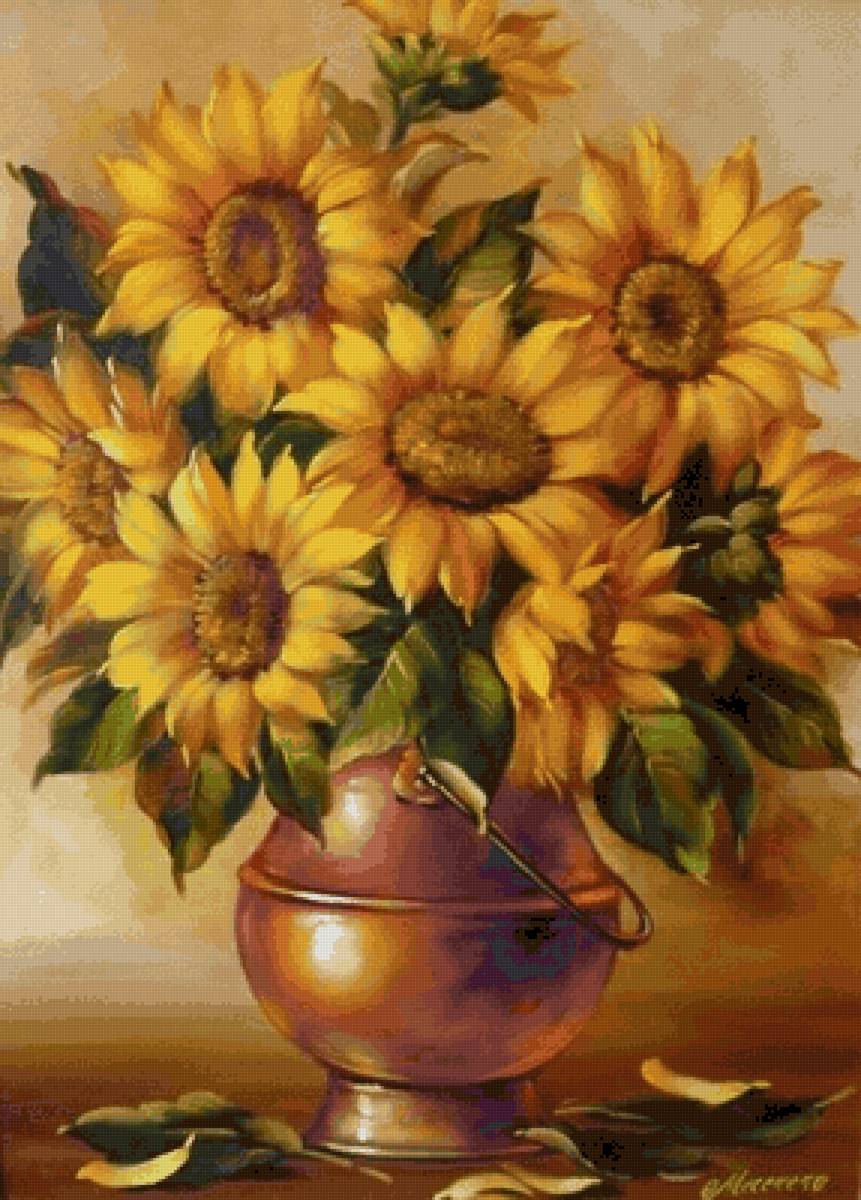 Подсолнухи - предпросмотр