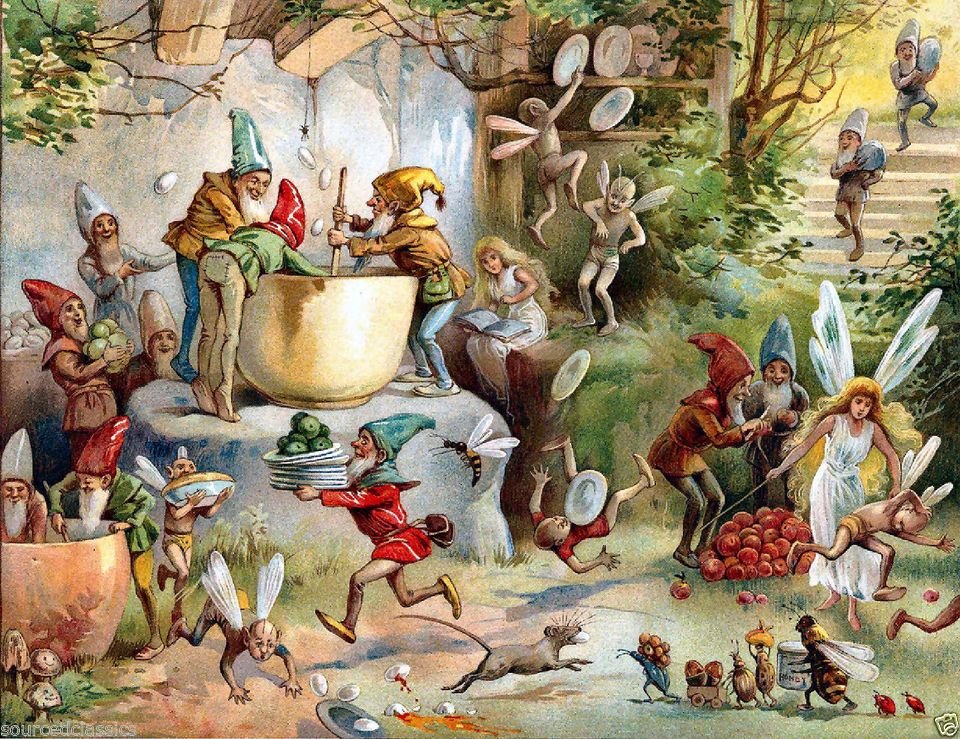 БРАТЬЯ ГРИММ. МАЛЕНЬКИЕ ЧЕЛОВЕЧКИ - сказки - оригинал