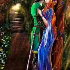 Схема вышивки «Влюбленные»