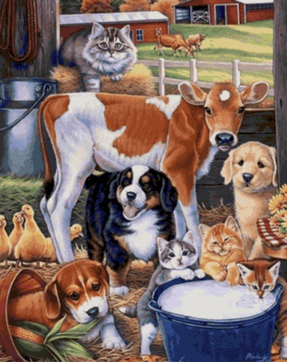 Amigos de la granja - paisaje - предпросмотр