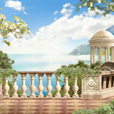 Схема вышивки «на балконе»