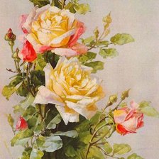 Оригинал схемы вышивки «Розы» (№2284112)