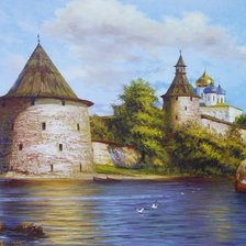 Схема вышивки «крепость»