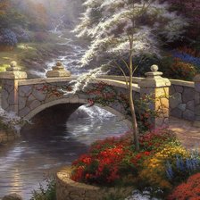 Схема вышивки «мост»