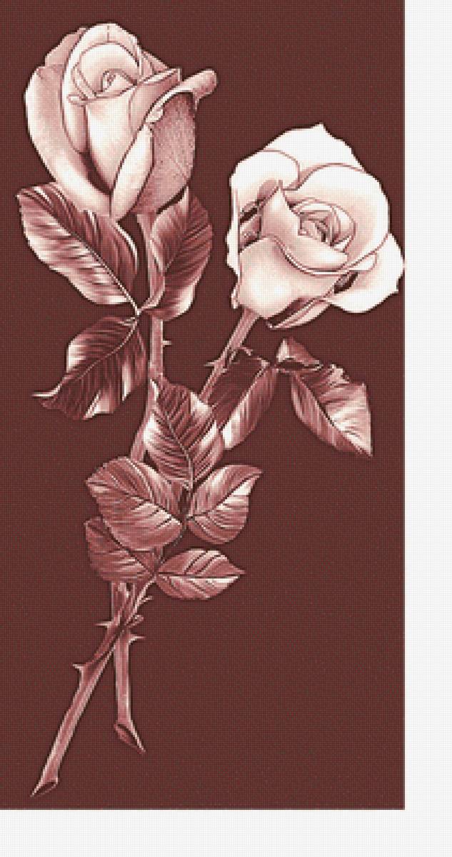 Серия "Розы". Панелька - цветы, флора, розы - предпросмотр