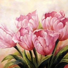 Схема вышивки «Тюльпаны»