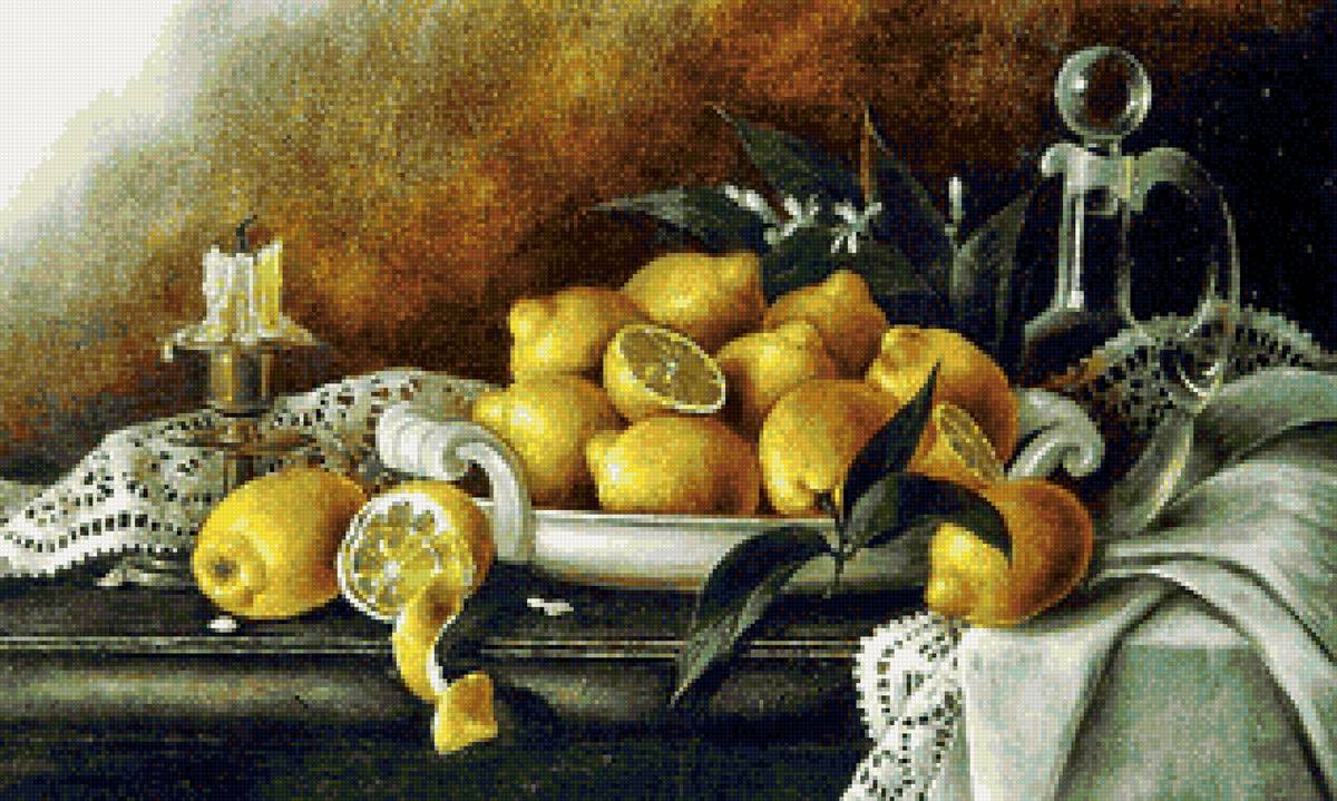 Лимонный натюрморт - #лимоны#натюрморт - предпросмотр