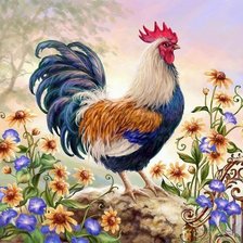 Схема вышивки «Петушок»
