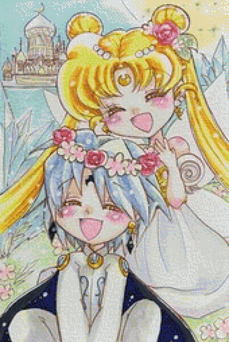 Сейлор мун и принц Алмаз - сейлор мун. луна в матроске. серинити. принц алмаз. - предпросмотр