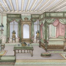 Схема вышивки «Schlafzimmer»