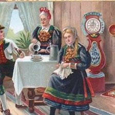 Схема вышивки «kaffee trinken»