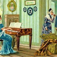 Схема вышивки «der Besuch»