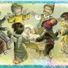 Схема вышивки «pesebre bailando sardanas»