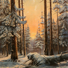 Схема вышивки «закат»