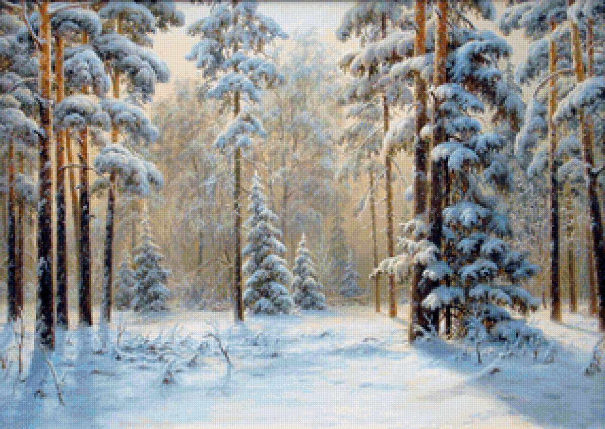 Winter im Wald - зима - предпросмотр