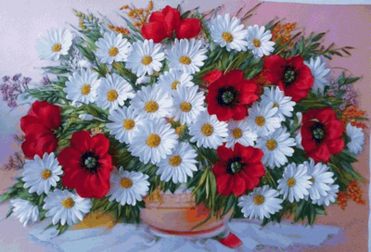 Букет в вазе - предпросмотр