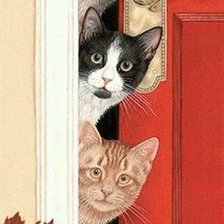 Схема вышивки «gatos»