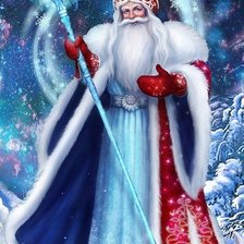 Схема вышивки «Дед Мороз»