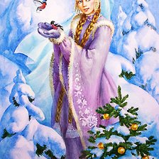 Схема вышивки «Снегурочка»