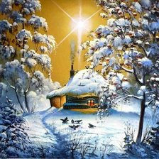 Схема вышивки «закат»