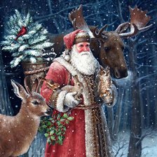 Оригинал схемы вышивки «Дед Мороз» (№2286789)