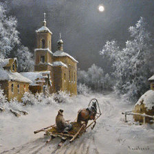 Схема вышивки «вечер»