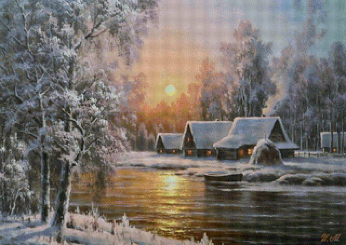 вечер - зима - предпросмотр