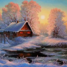 Схема вышивки «вечер»