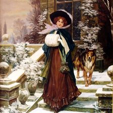 Схема вышивки «визит»