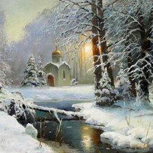 Схема вышивки «вечер»