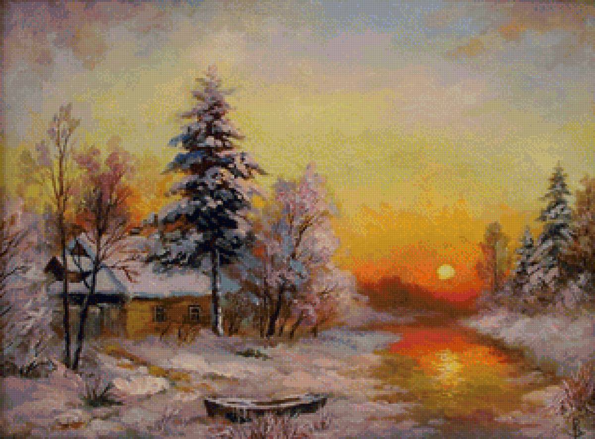 вечер - зима - предпросмотр