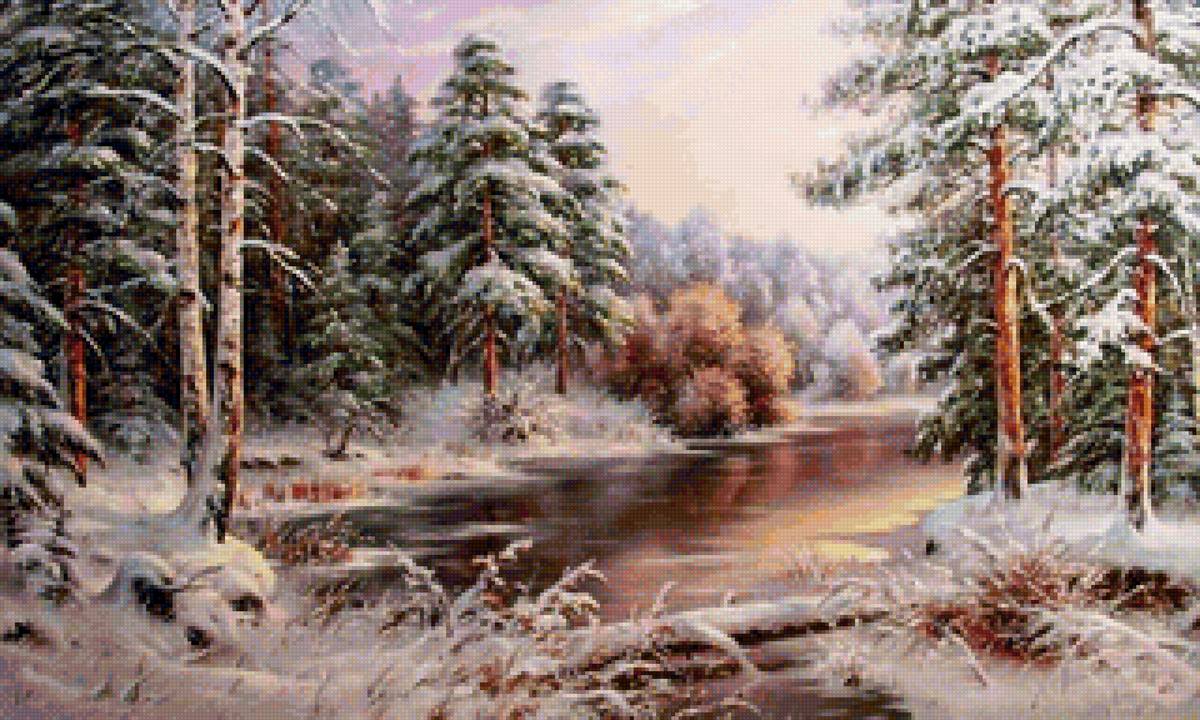 вечер - зима - предпросмотр