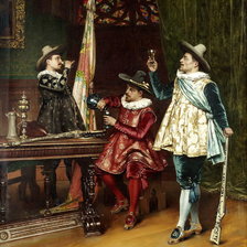 Схема вышивки «визит»