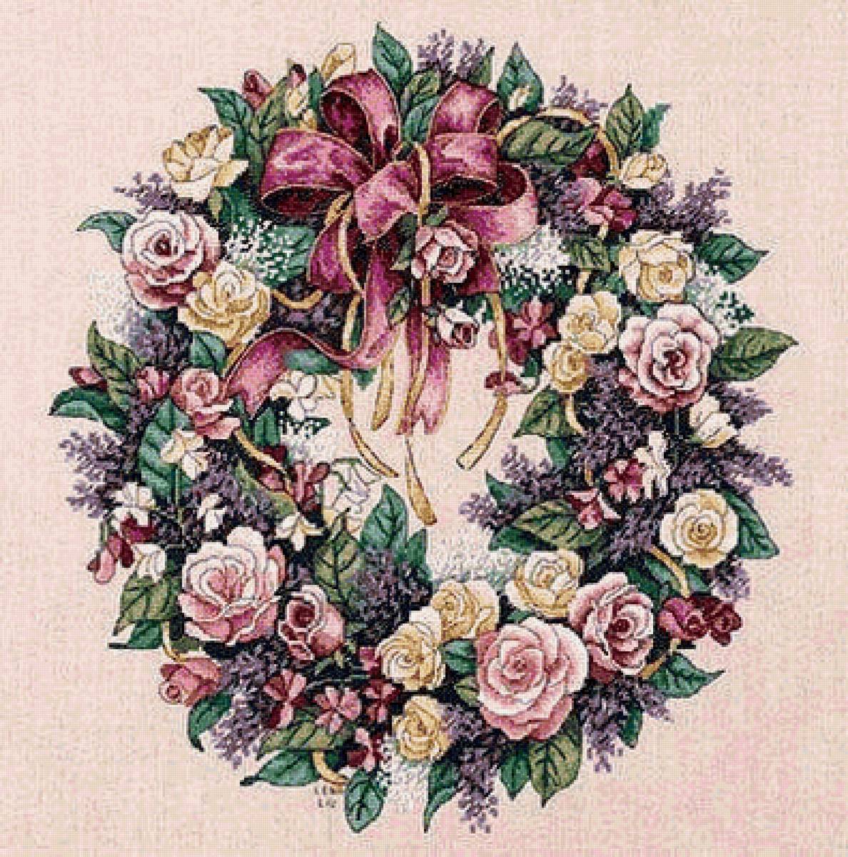 подушка 4 - подушка, цветы, розы . - предпросмотр