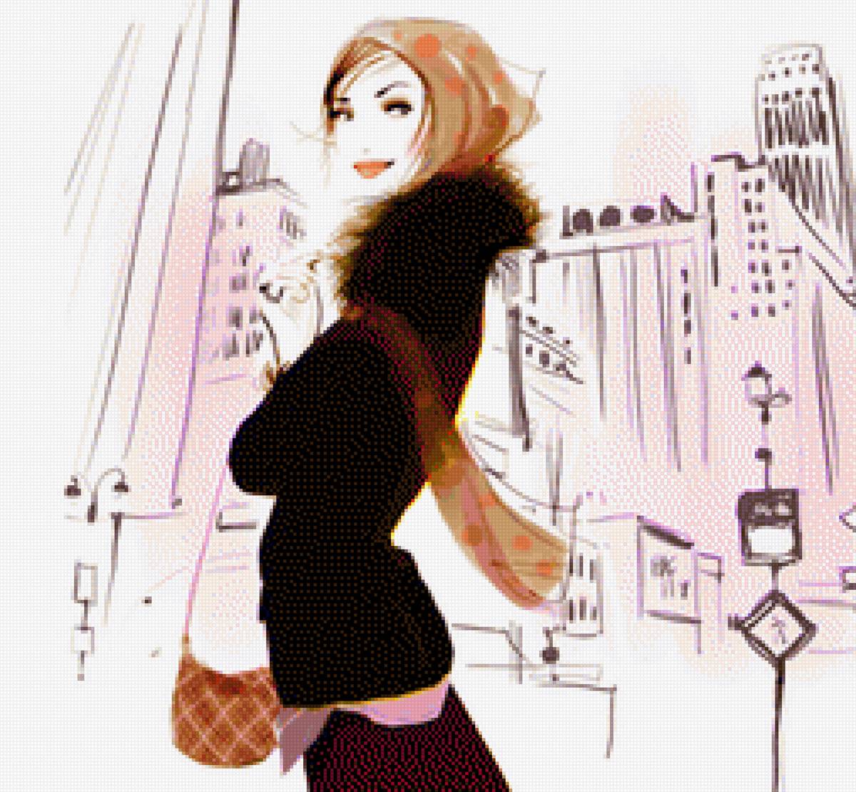 mujer en la ciudad - предпросмотр