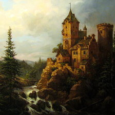 Схема вышивки «замок»