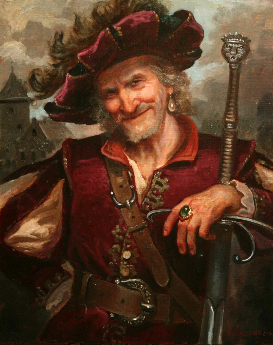 старый рыцарь - портрет - оригинал