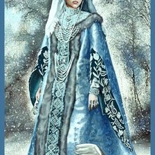 Схема вышивки «зима»