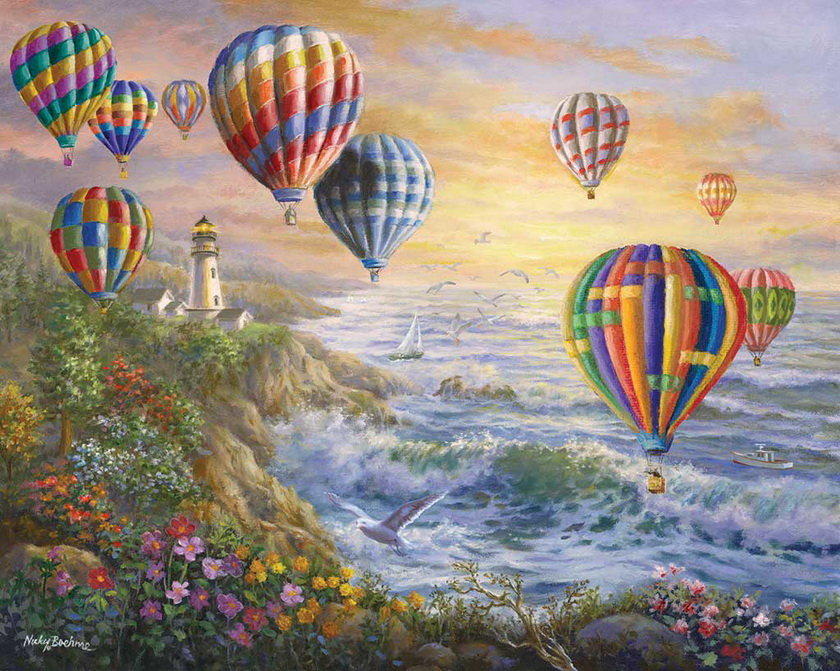 Air Balloons - seascape - оригинал