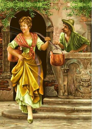 свидание - картина - оригинал