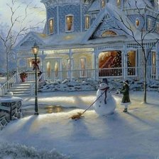 Схема вышивки «вечер»