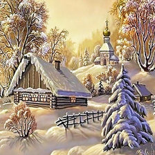 Схема вышивки «вечер»