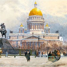 Схема вышивки «зима»