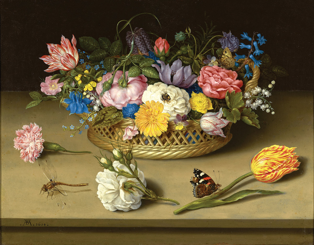цветы - букет, бабочка, цветы - оригинал