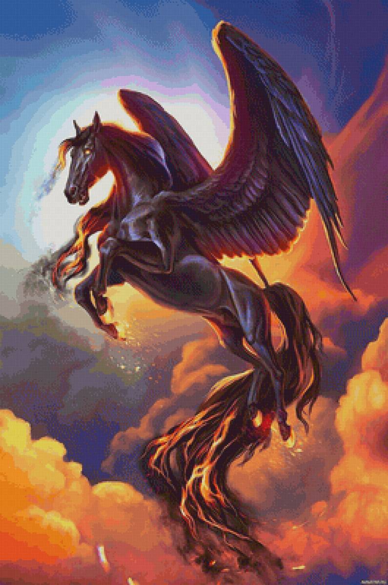 Пегас - кони, фантастика, сказочные существа, лошади, пегас - предпросмотр