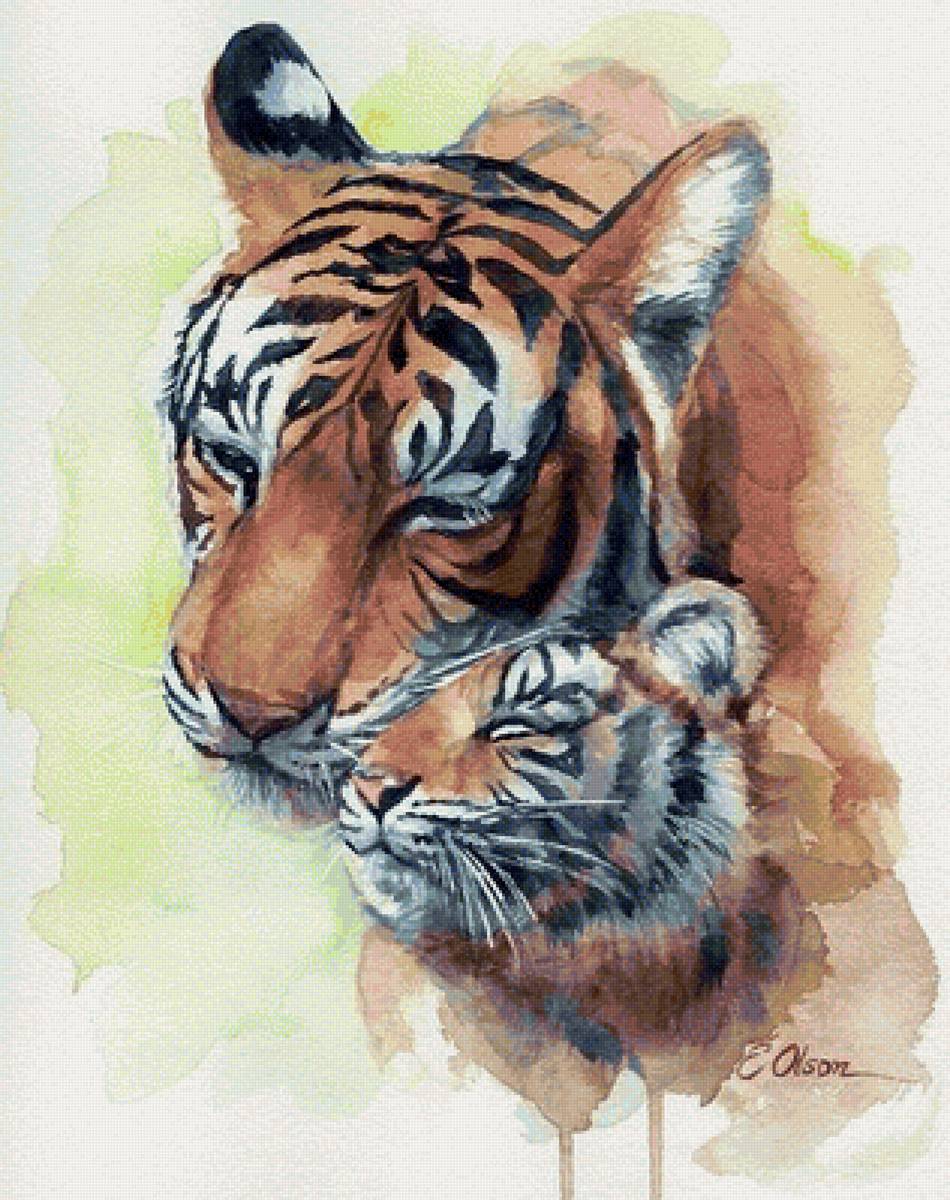 Тигры. Эрик Олсон - художники - предпросмотр