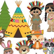 Оригинал схемы вышивки «indios infantiles» (№2290413)