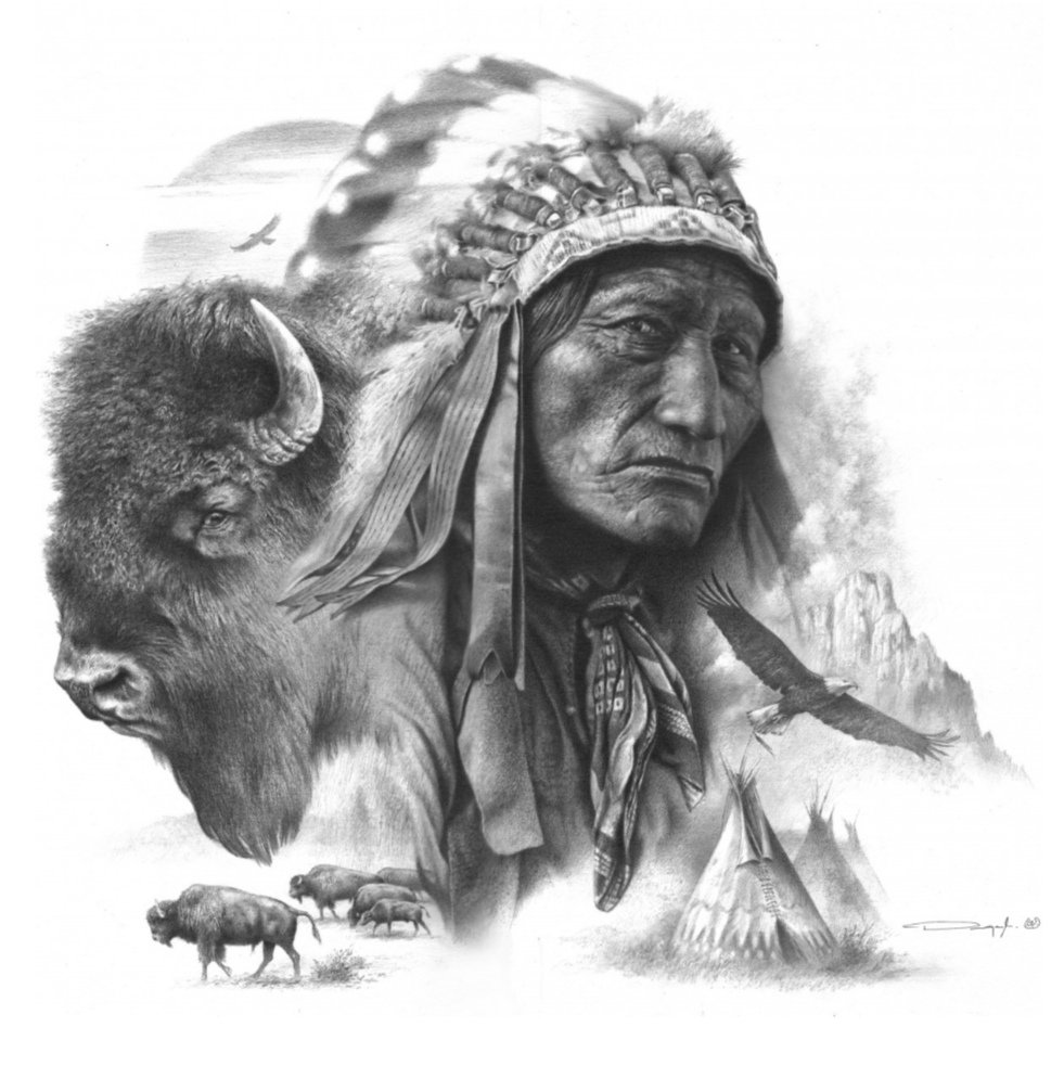 Dibujo - paisaje - оригинал