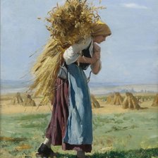 Схема вышивки «Recolectora de trigo»